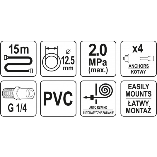PRZEWÓD PNE 12,5mm x 15m NA ZWIJAKU AUTO -zdjęcie numer 3
