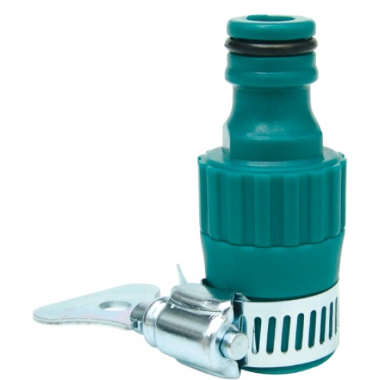 PRZYŁĄCZE KRANU 1/2" /GUMA+OPASKA/ FLO -zdjęcie numer 1