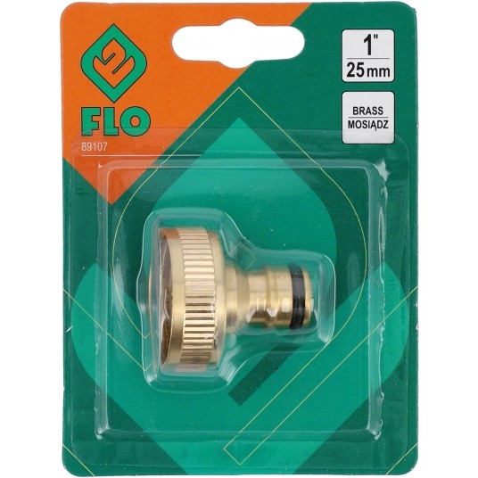 PRZYŁĄCZE MOSIĘŻNE DO KRANU 1'' FLO -zdjęcie numer 3