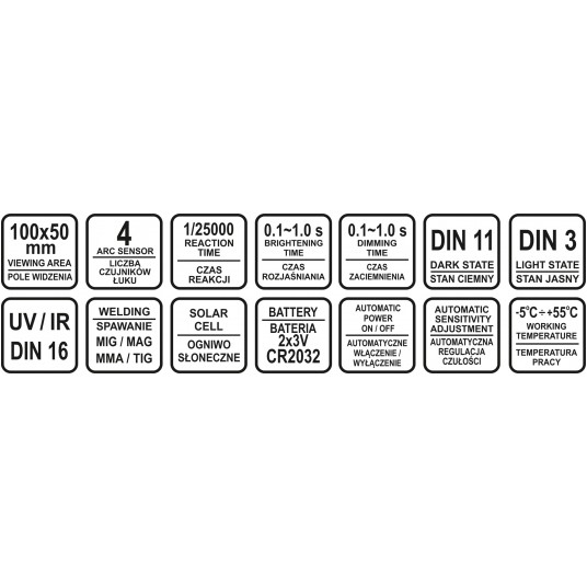 PRZYŁBICA SPAWALNICZA SAMOŚCIEMNIAJĄCA -zdjęcie numer 5