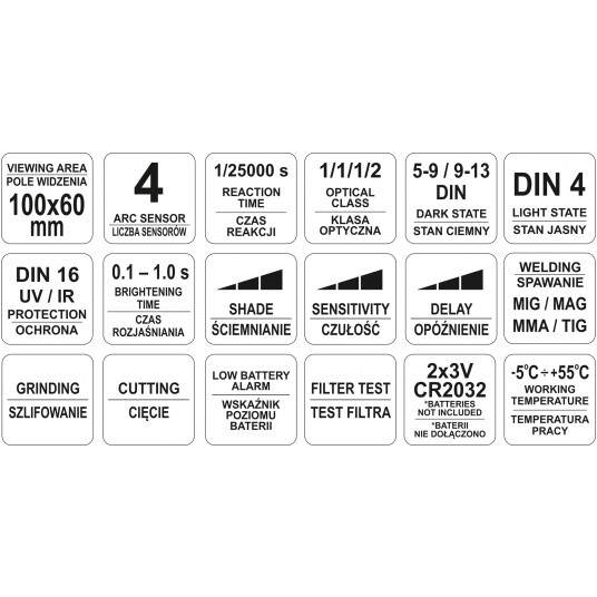 PRZYŁBICA SPAWALNICZA SAMOŚCIEMNIAJĄCA -zdjęcie numer 6