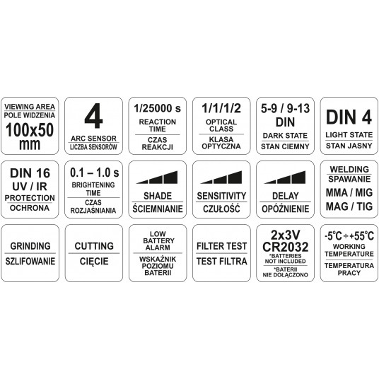 PRZYŁBICA SPAWALNICZA SAMOŚCIEMNIAJĄCA -zdjęcie numer 6