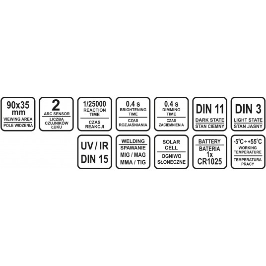 PRZYŁBICA SPAWALNICZA SAMOŚCIEMNIAJĄCA -zdjęcie numer 5