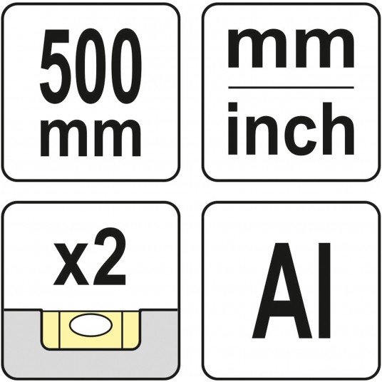 PRZYMIAR ALUMINIOWY L 500 MM -zdjęcie numer 4