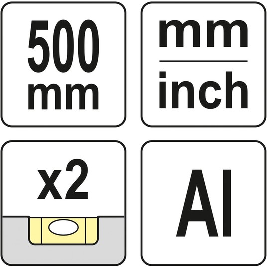 PRZYMIAR ALUMINIOWY L 500 MM -zdjęcie numer 4
