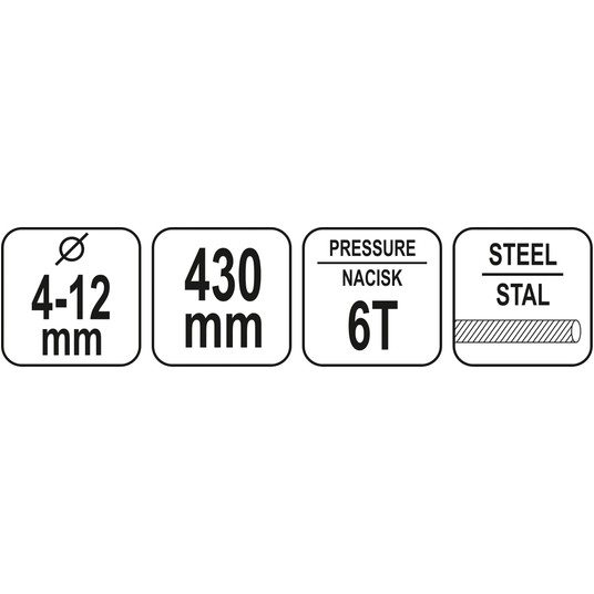 RĘCZNY OBCINAK HYDRAULICZNY 4-12MM -zdjęcie numer 3