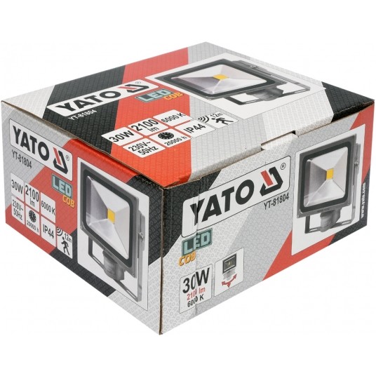 REFLEKTOR DIOD.30W 2100LM CZUJ. YATO -zdjęcie numer 4