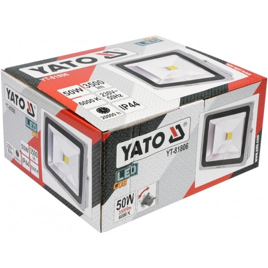 REFLEKTOR DIOD.50W 3500LM YATO -zdjęcie numer 4