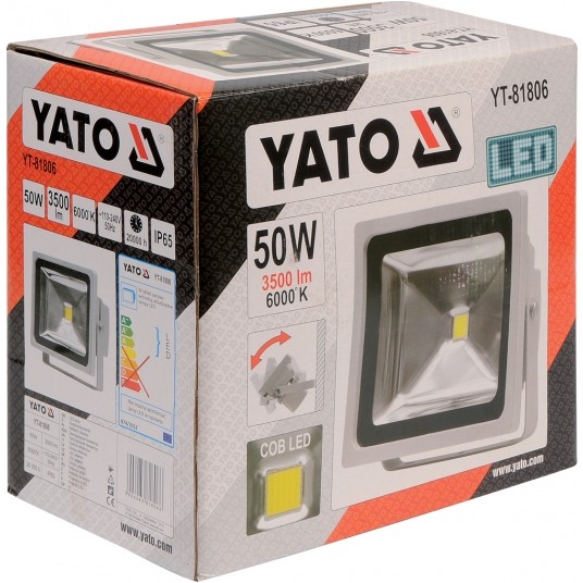 REFLEKTOR DIOD.50W 3500LM YATO -zdjęcie numer 5