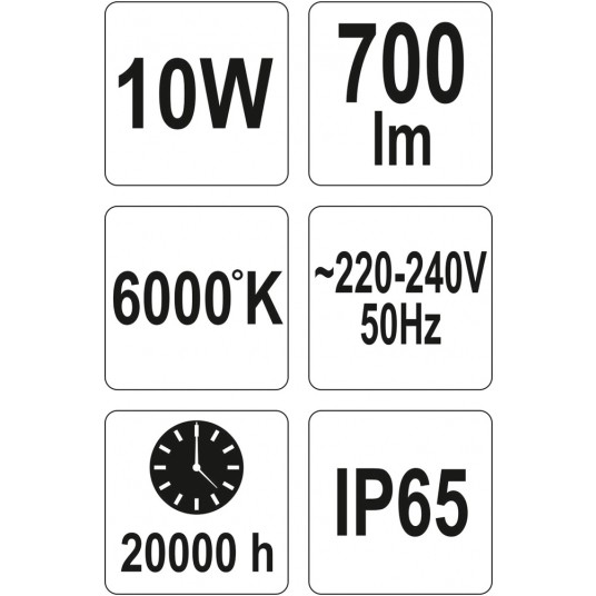 REFLEKTOR DIODOWY 10W 700LM COB -zdjęcie numer 7