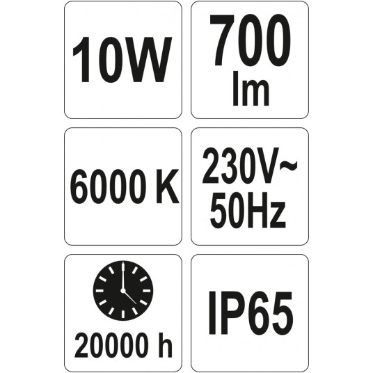 REFLEKTOR DIODOWY 10W 700LM COB -zdjęcie numer 8