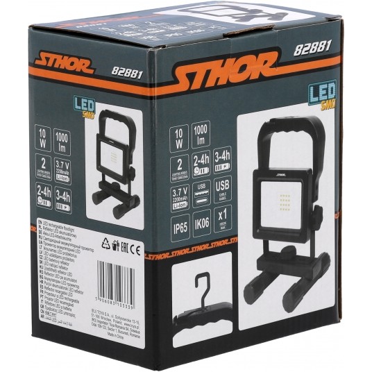 REFLEKTOR PRZENOŚNY 10W SMD 1000LM -zdjęcie numer 7