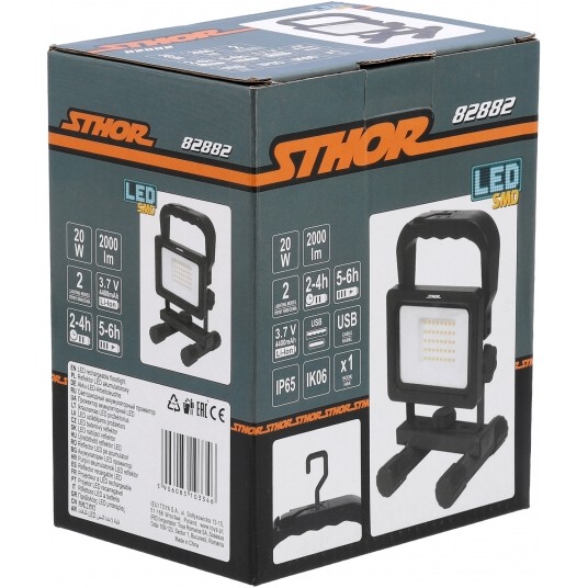 REFLEKTOR PRZENOŚNY 20W SMD 2000LM -zdjęcie numer 6