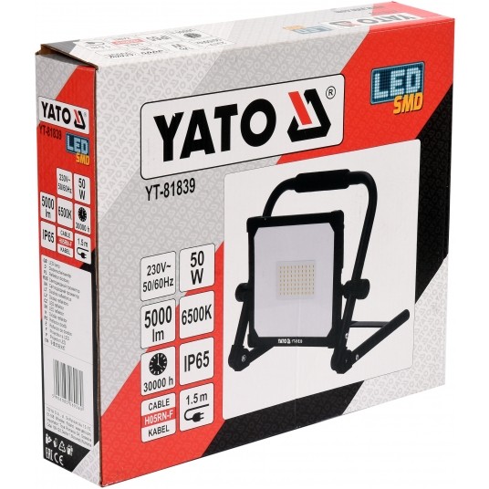REFLEKTOR PRZENOŚNY SMD LED 50W 5000LM -zdjęcie numer 2