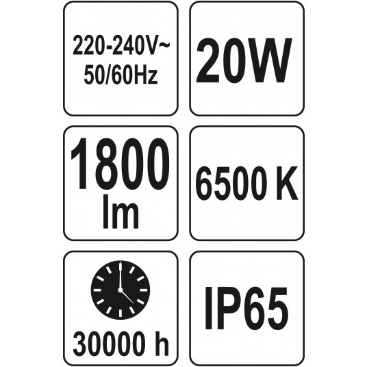 REFLEKTOR SMD LED 20W 1800LM -zdjęcie numer 3