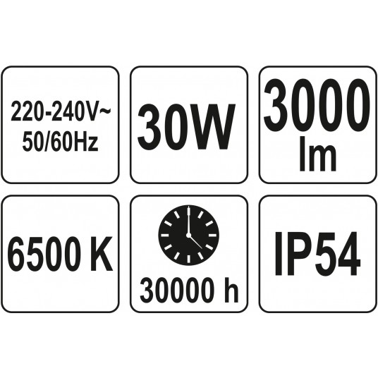 REFLEKTOR SMD LED 30W 3000LM Z CZ. RUCHU -zdjęcie numer 3