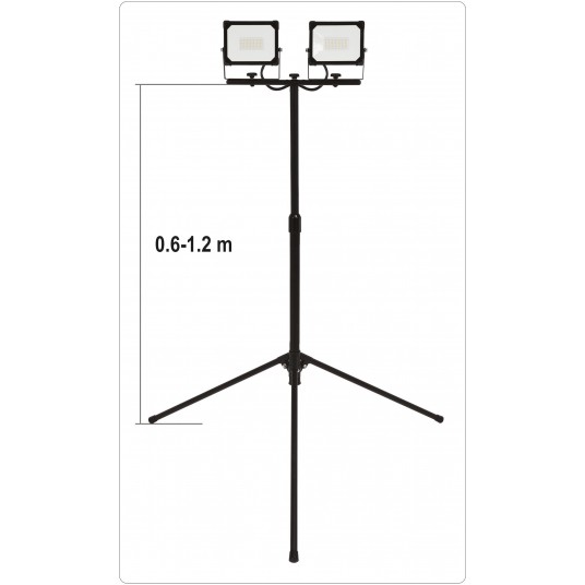 REFLEKTOR SMD LED ZE STOJ. 2*30W 5400LM -zdjęcie numer 4