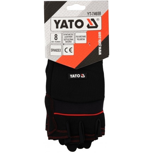 RĘKAWICE BEZ PALCÓW OCHR. ODCISK. R. 8 -zdjęcie numer 9