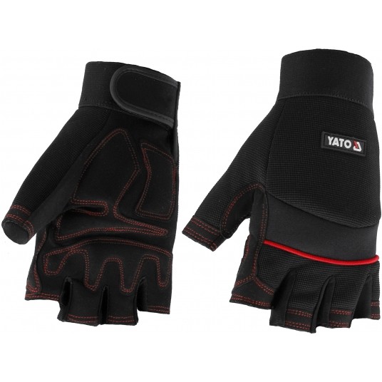 RĘKAWICE BEZ PALCÓW OCHR. ODCISK. R. 8 -zdjęcie numer 2