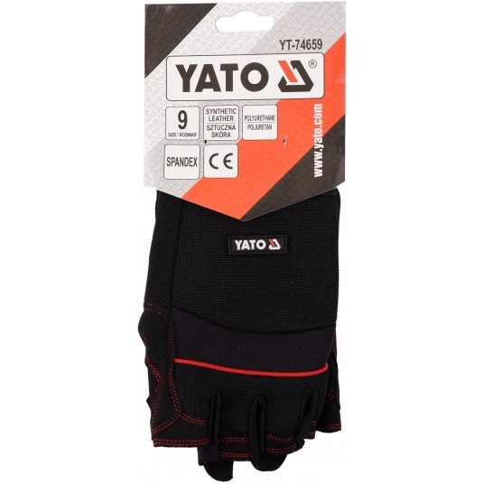 RĘKAWICE BEZ PALCÓW OCHR. ODCISK. R. 9 -zdjęcie numer 3