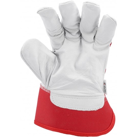 RĘKAWICE BUDOWLANE KOZIA SKÓRA R. 10 -zdjęcie numer 4