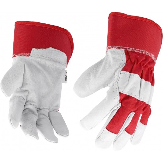 RĘKAWICE BUDOWLANE KOZIA SKÓRA R. 9 -zdjęcie numer 2