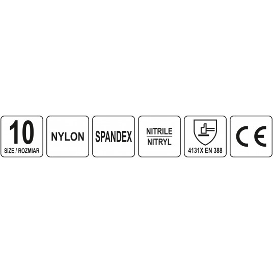 RĘKAWICE OCHR. NITR. NAKROP. R.10 -zdjęcie numer 4