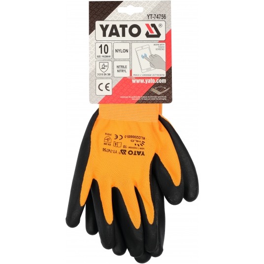 RĘKAWICE OCHR. Z OBSŁ. SMART. NITR R.10 -zdjęcie numer 3