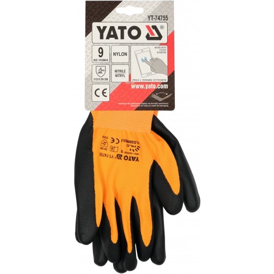 RĘKAWICE OCHR. Z OBSŁ. SMART. NITR R. 9 -zdjęcie numer 3