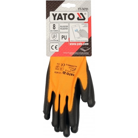 RĘKAWICE OCHR. Z OBSŁ. SMART. PU R. 8 -zdjęcie numer 8