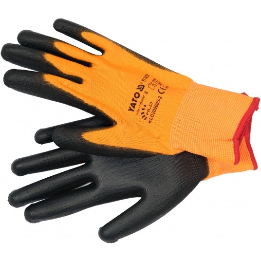 RĘKAWICE OCHR. Z OBSŁ. SMART. PU R. 8 -zdjęcie numer 1