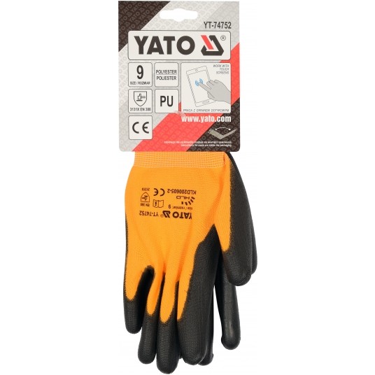 RĘKAWICE OCHR. Z OBSŁ. SMART. PU R. 9 -zdjęcie numer 3