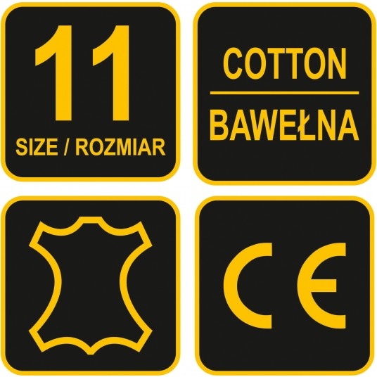 RĘKAWICE OCIEPLANE SKÓRA / BAWEŁNA -zdjęcie numer 8