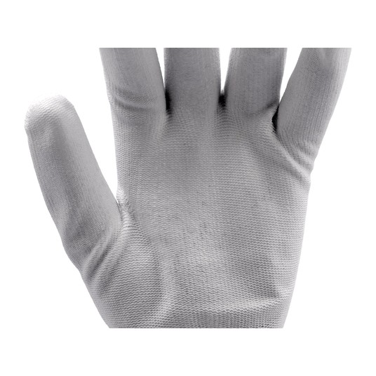 RĘKAWICE ROBOCZE NYLON/PU BIAŁE 9 -zdjęcie numer 6