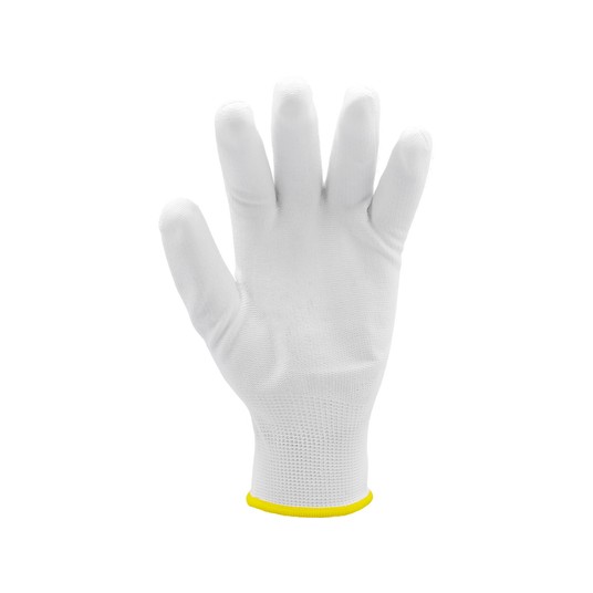 RĘKAWICE ROBOCZE NYLON/PU BIAŁE 9 -zdjęcie numer 4