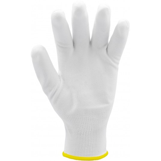 RĘKAWICE ROBOCZE NYLON/PU BIAŁE 9 -zdjęcie numer 4