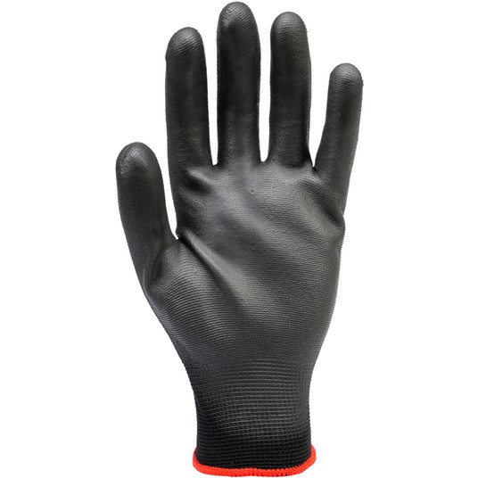 RĘKAWICE ROBOCZE NYLON/PU CZARNE 10 -zdjęcie numer 3