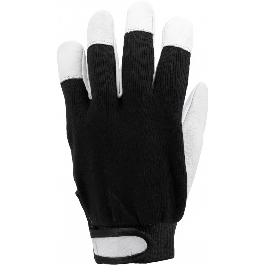 RĘKAWICE ROBOCZE SKÓRA ROZM. 8 CZARNE -zdjęcie numer 2