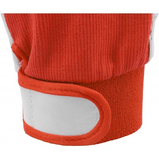 RĘKAWICE ROBOCZE SKÓRA ROZM. 8 CZERWONE -zdjęcie numer 7