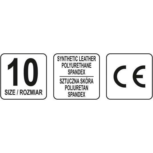 RĘKAWICE SYNTETYCZNE ROZM.10 -zdjęcie numer 3