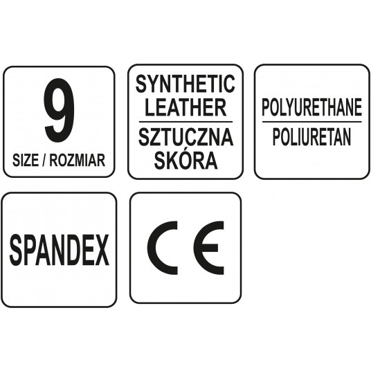 RĘKAWICE SYNTETYCZNE ROZM.9 -zdjęcie numer 10