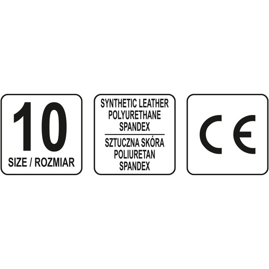 RĘKAWICE Z OCHRONĄ PRZED ODCISK. R. 10 -zdjęcie numer 2