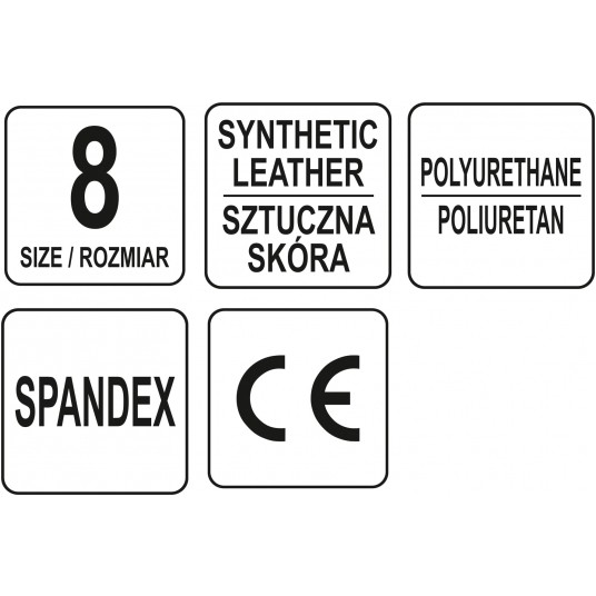 RĘKAWICE Z OCHRONĄ PRZED ODCISK. R. 8 -zdjęcie numer 10