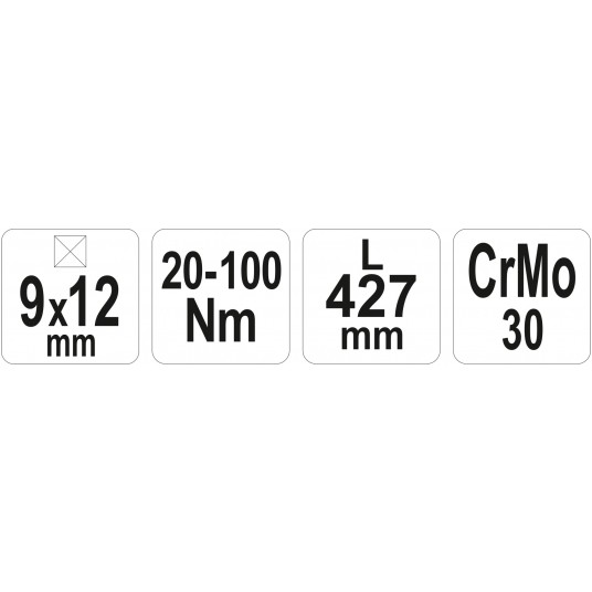 RĘKOJEŚĆ KLUCZA DYNAM. 9x12mm; 20-100Nm -zdjęcie numer 5