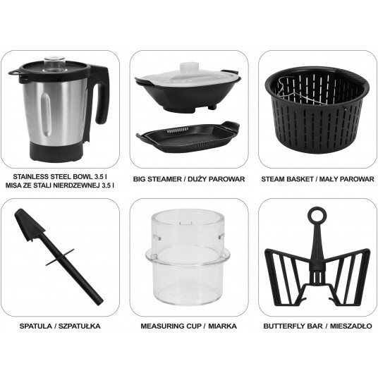 ROBOT KUCHENNY WIELOFUNKCYJNY 12W1 800W -zdjęcie numer 7