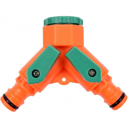 ROZDZIELACZ PODWÓJNY PRZYŁ. 1/2" 3/4" -zdjęcie numer 1