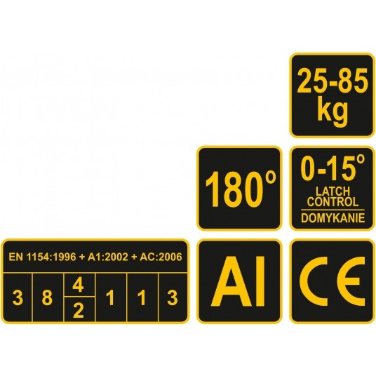 SAMOZAMYKACZ DO DRZWI 25-85 KG SREBRNY -zdjęcie numer 2