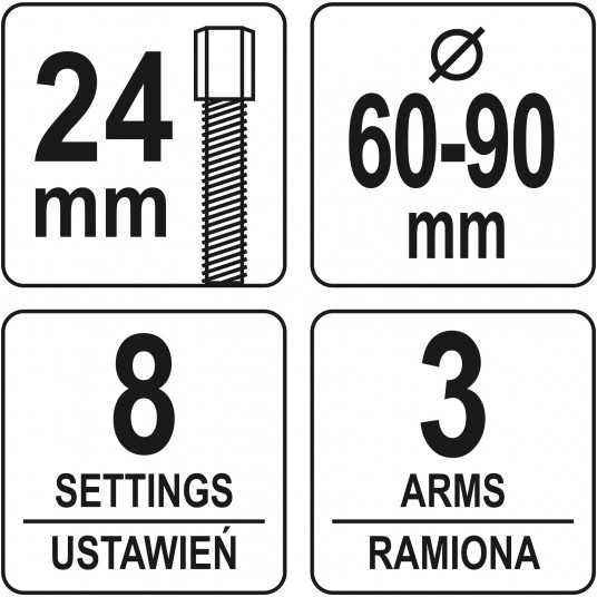 ŚCIĄGACZ UNIWERSALNY DO KÓŁ ROZRZĄDU -zdjęcie numer 4
