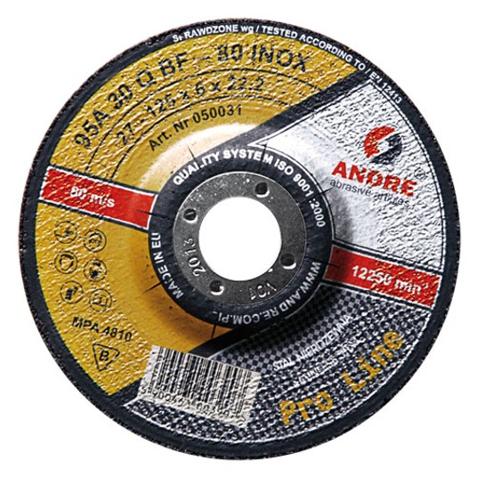 ŚCIERNICA 27-180x6x22,2 95A30Q BF-80 INOX -zdjęcie numer 1
