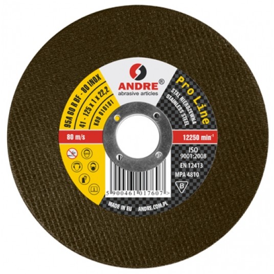 ŚCIERNICA 41-115X1.6X22.2 95A46RBF-80 INOX -zdjęcie numer 1